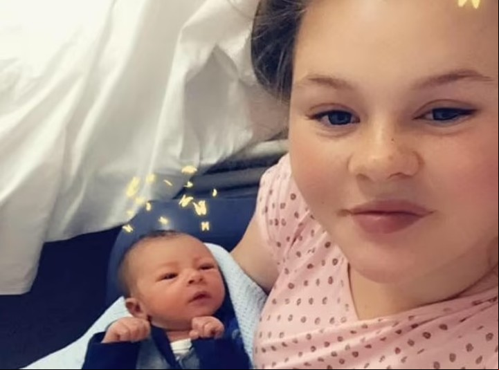 La joven fue madre a los 14 años, en 2018.