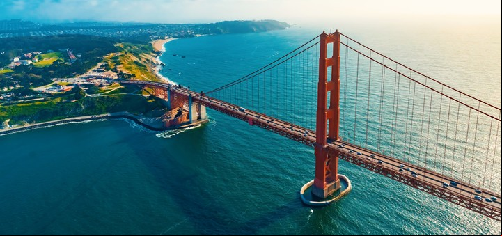 El famoso Golden Gate de San Francisco.