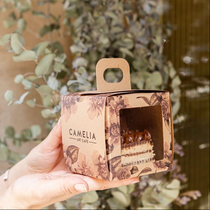 La Chocotorta de Camelia Art Café que es un éxito en Barcelona.