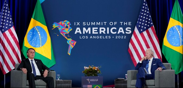 Joe Biden y Jair Bolsonaro: encuentro frío y distante, sin darse la mano