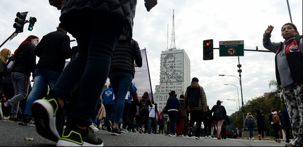 La marcha de los piqueteros: paralelas que no se tocan