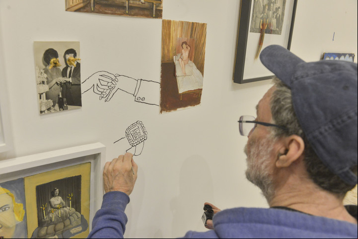 Marcos López en acción: "Todo pasa". Foto Constanza Niscovolos