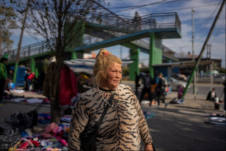 María Inés Pereyra es la coordinadora principal de un mercado de trueque donde más de 50 mujeres intercambian artículos para alimentar y vestir a sus familias. Foto de Sebastián López Brac