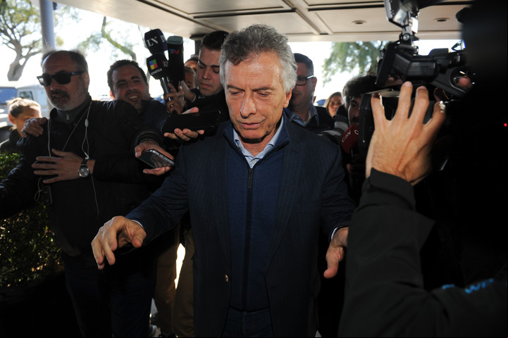 Mauricio Macri en el almuerzo del PRO. Foto: Andres D'Elia.
