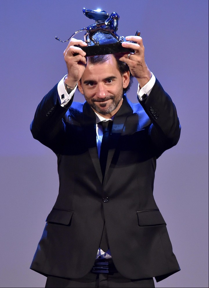 Pablo Trapero en septiembre de 2015, coon su León de Plata a la mejor dirección por "El Clan". Foto ANSA