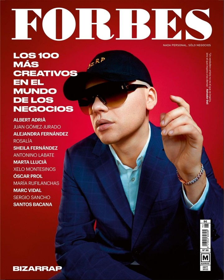 Bizarrap, final de gira europea septiembre 2022 y tapa de la revista Forbes.