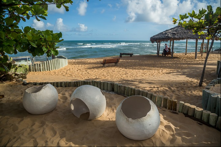 El Proyecto Tamar de las tortugas marinas, en Praia do Forte. Foto Embratur
