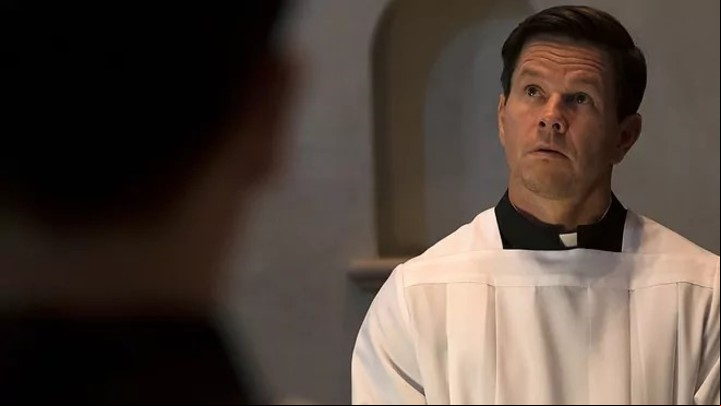 Mark Wahlberg, en "Father Stu", película que protagonizó y produjo. Foto: AP.