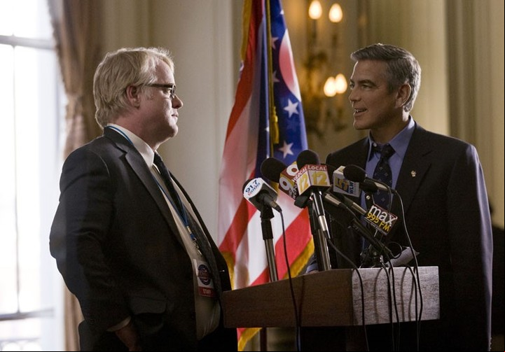 George Clooney: sus mejores películas. Secretos de estado junto al genial Philip Seymour Hoffman y Ryan Gosling.