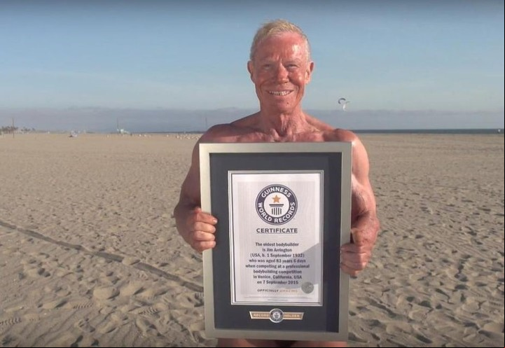 Jim Arrington. El culturista de 90 años va por nuevos objetivos.