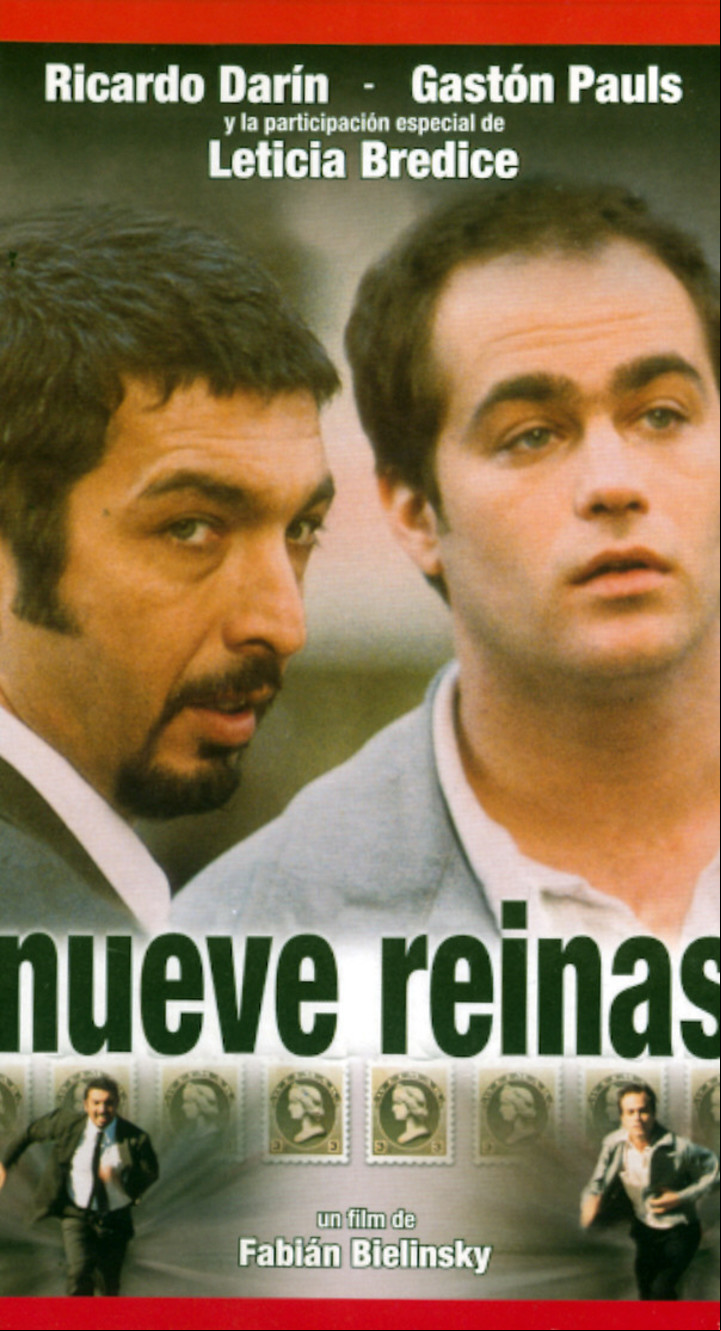 La tapa del VHS de "Nueve reinas"...