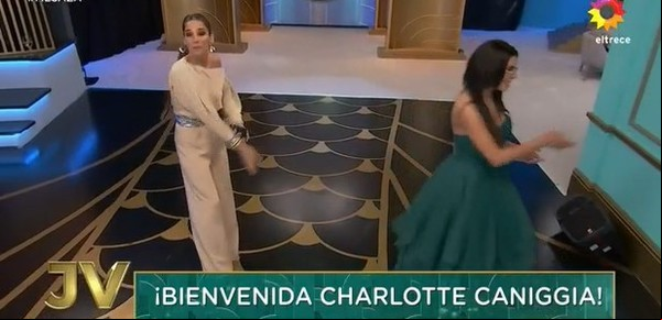 Charlotte Caniggia descolocó a Juana Viale en su presentación