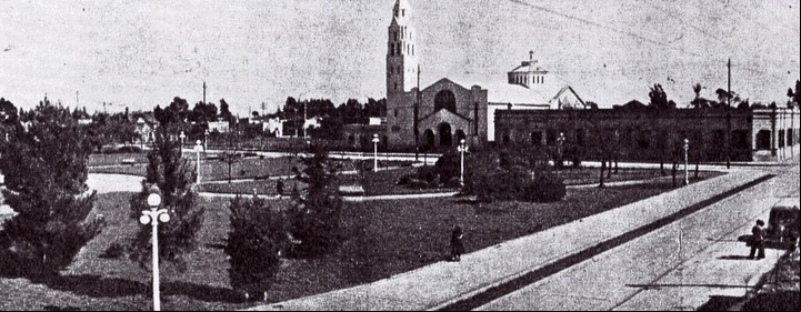 Una antigua foto de la plaza 20 de Febrero, donde este fin de semana se celebran los 150 años de Ituzaingó.