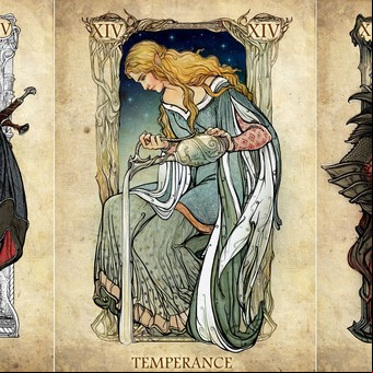 Tarot y cine: la artista rusa que dibujó los 22 arcanos inspirados en "El Señor de los Anillos"
