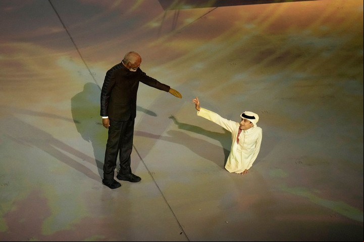 Morgan Freeman fue el "embajador sorpresa" de la ceremonia. Foto: AP