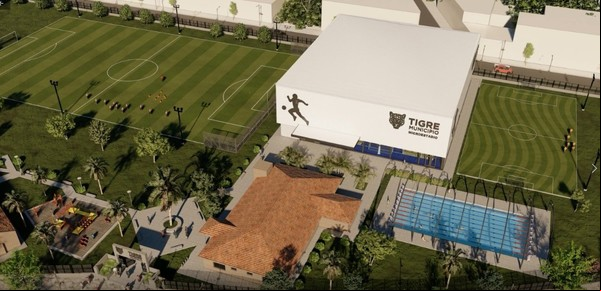 Avanzan con las obras de dos microestadios cubiertos en polideportivos de Tigre
