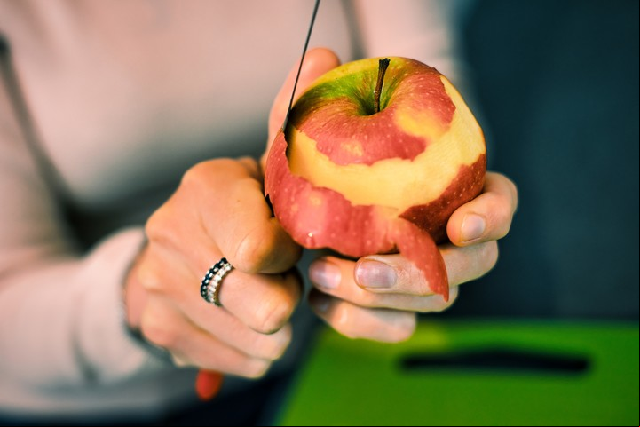 Las manzanas son una gran una fuente de pectina, por lo que son muy saludables para nuestros riñones. Foto Shutterstock.