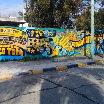 "La cuadra más bostera": 18 de sus 20 vecinos son hinchas de Boca y lo hacen notar