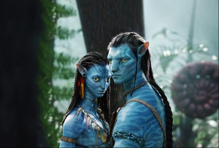 Jake y Neytiri son los personajes que encarnan Zoe Saldaña y Sam Worthington. Crédito Disney