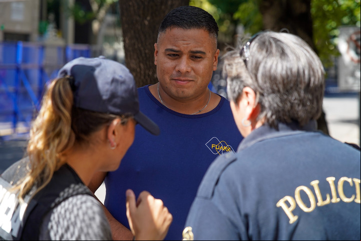 El policía Fabián Maximiliano Avila. Foto: Andres D'Elia.