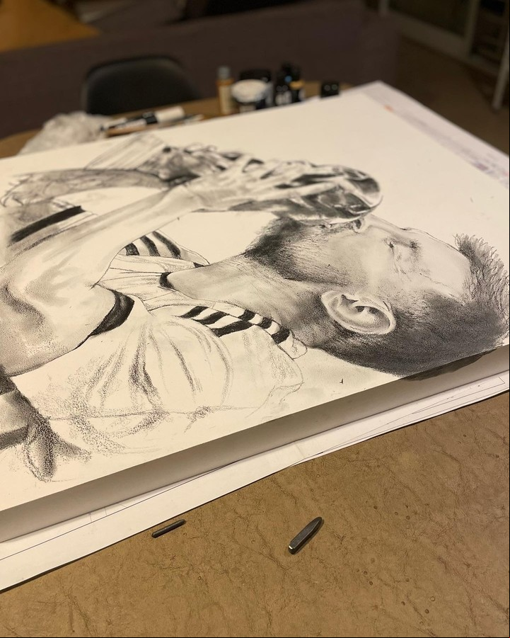 En sus ratos libres, Julieta Alaniz se dedica a hacer retratos de todo tipo, algunos como hobby y otros por encargo. Gentileza
