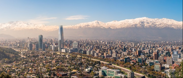 Vista panorámica de Santiago de Chile (Shutterstock).