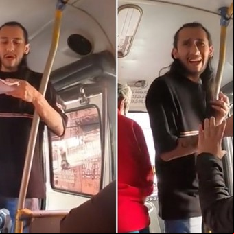 Subió a un colectivo a robar y se olvidó lo que tenía que decir
