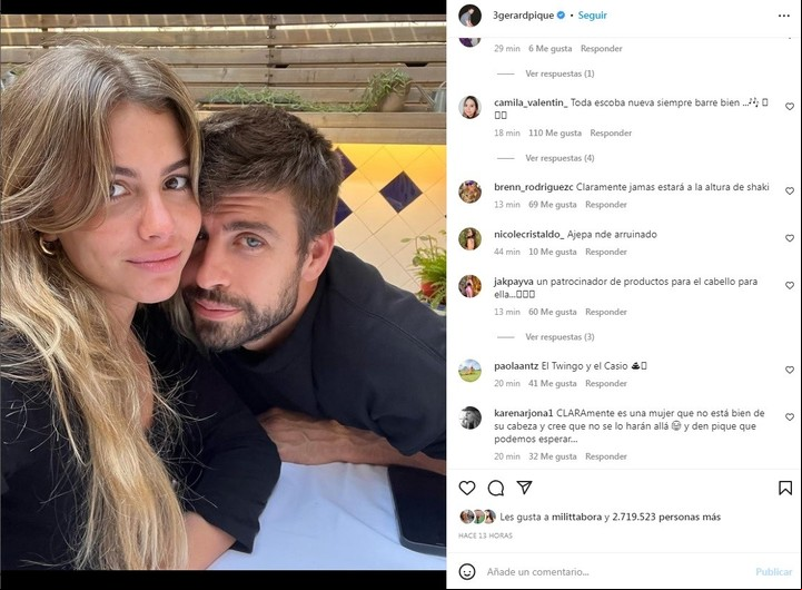 Algunos de las críticas que Piqué recibió en su posteo.