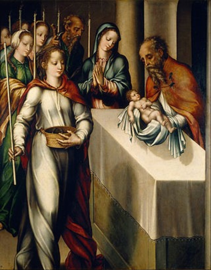 Presentación de Jesús en el Templo. Pintura Luis de Morales. Museo del Prado./ Wikipedia.