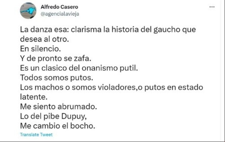 Los fuertes mensajes de Alfredo Casero en contra de la coreografía de los hermanos que ganaron el Pre Cosquín 2023.