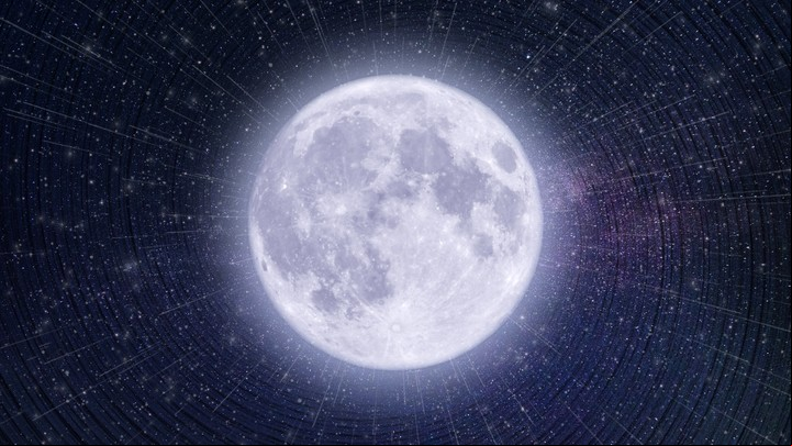 Cuando se forma la Luna llena estamos en el momento de mayor magnitud vibratoria del mes. Foto ilustración Shutterstock.