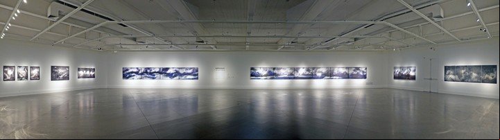 Las obras de Jacques Bedel se exhiben en la Sala Matta del Museo Nacional de Bellas Artes de Chile. Foto gentileza artista