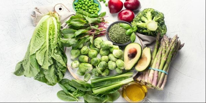 Alimentos con vitamina K.