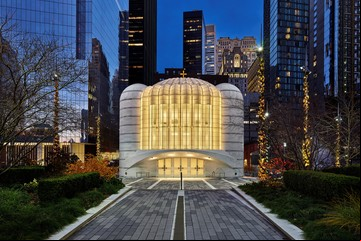 Con diseño de Santiago Calatrava, se inauguró una iglesia griega en el Ground Zero