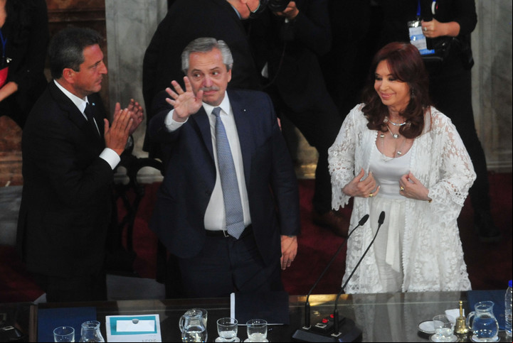 El presidente Alberto Fernandez inaugura las Ordinarias en COngreso de la Nación en 2022. Foto Lucía Merle