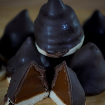 Conitos de dulce de leche