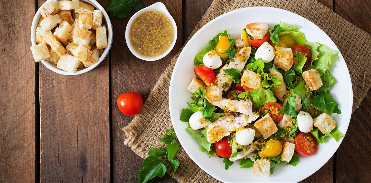 Receta de Ensalada con vinagreta de mostaza