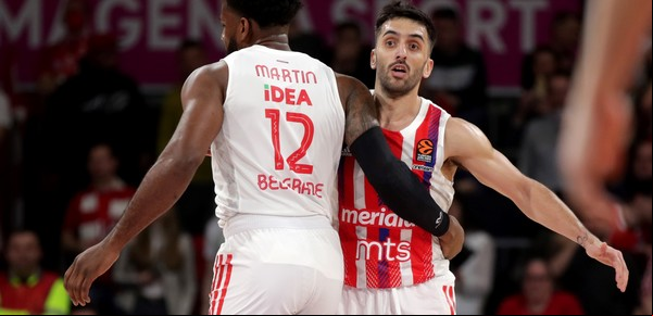 Y un día, Campazzo debutó en la Euroliga con el Estrella Roja: convirtió 16 puntos pero su magia no alcanzó