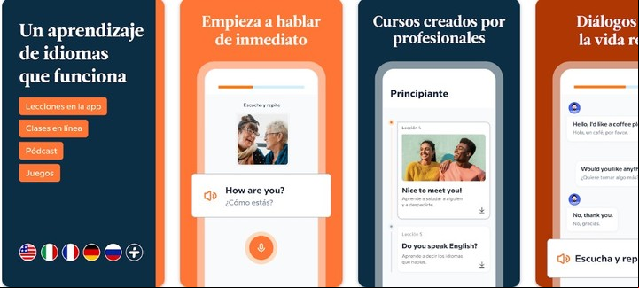 Babel tiene en su menú 13 idiomas disponibles. Foto: Google Play.