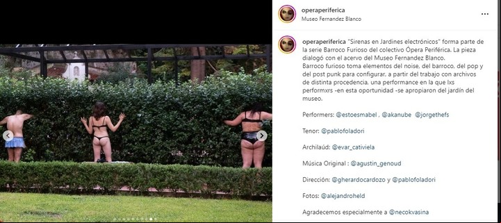La polémica performance en el Fernández Blanco.