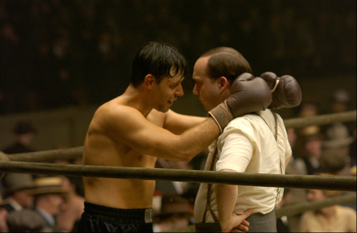 Otro personaje real: el boxeador Jim Braddock, en "El luchador", un papel que para Crowe es el mejor que le tocó interpretar.