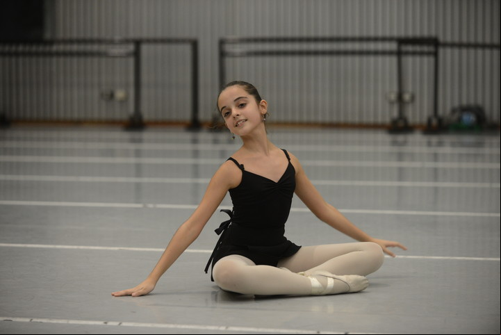 Paloma Ramírez en 2015, una de las alumnas más pequeñas de su clase de entonces. Foto: Luciano Thieberger.