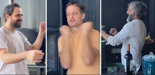 Úrsula Corberó puso a bailar a Peter Lanzani, Rodrigo de la Serna y Joaquín Furriel