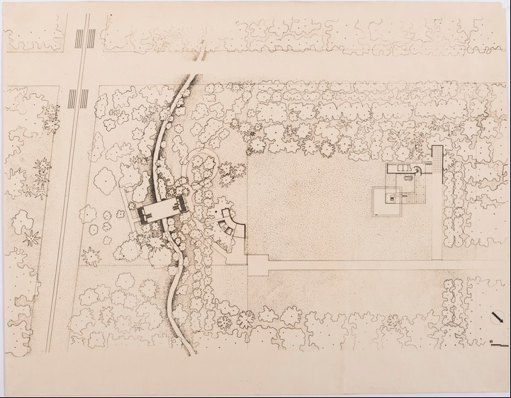 La implantación de la casa. Foto Gentileza Dirección Nacional de Arquitectura