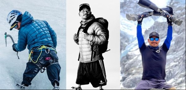 Está amputado de las dos piernas y busca ascender el Everest
