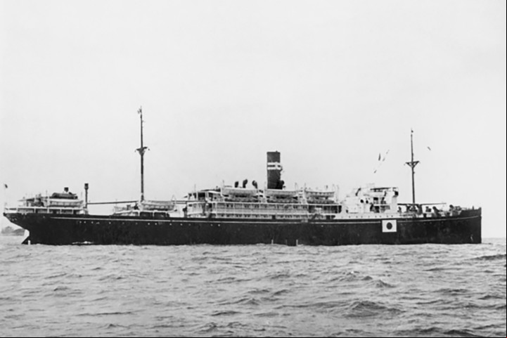 Una imagen del barco Montevideo Maru.. Foto: Australian War Memorial via AP.