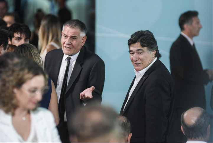 Carlos Castagneto, ex titular de la Afip y
Carlos Zannini, ex secretario Legal y Técnico de la Presidencia en la
Casa Rosada. Foto Federico Lopez