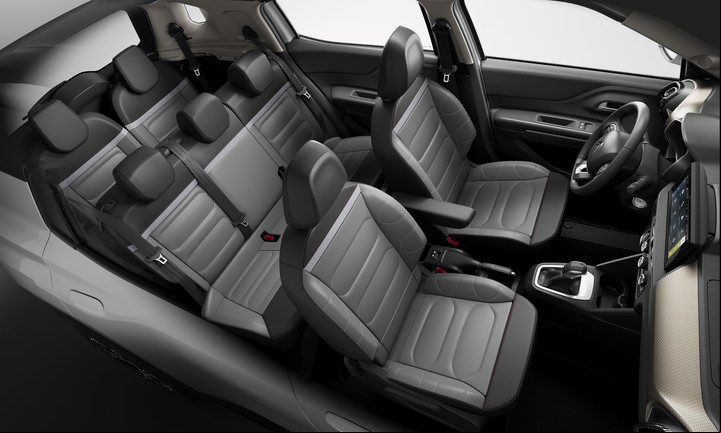 La tercera fila del Citroën C3 Aircross tiene dos asientos individuales y extraibles.