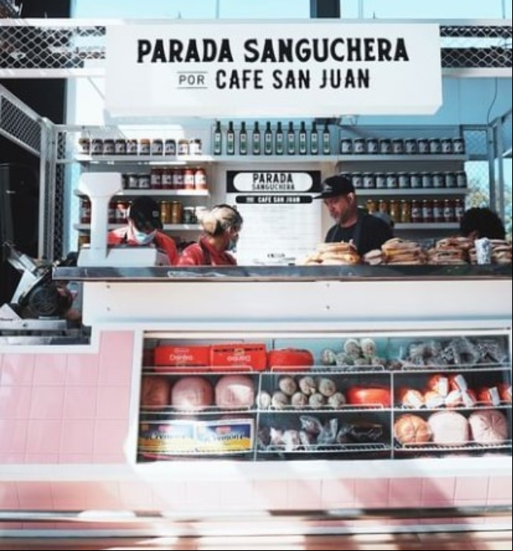 Una de las paradas sangucheras de Café San Juan.