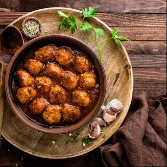 Albóndigas de cerdo agridulces